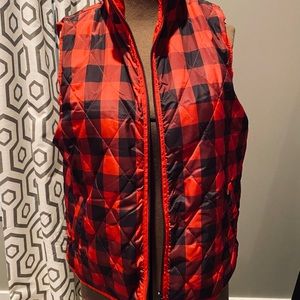 The Limited Buffalo Plaid Puffer vest